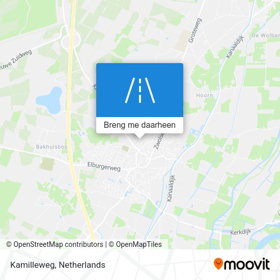 Kamilleweg kaart