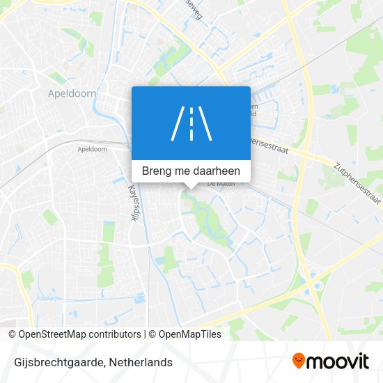 Gijsbrechtgaarde kaart
