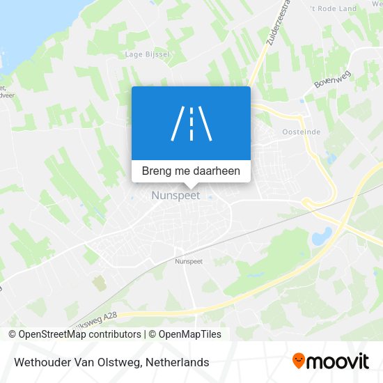 Wethouder Van Olstweg kaart