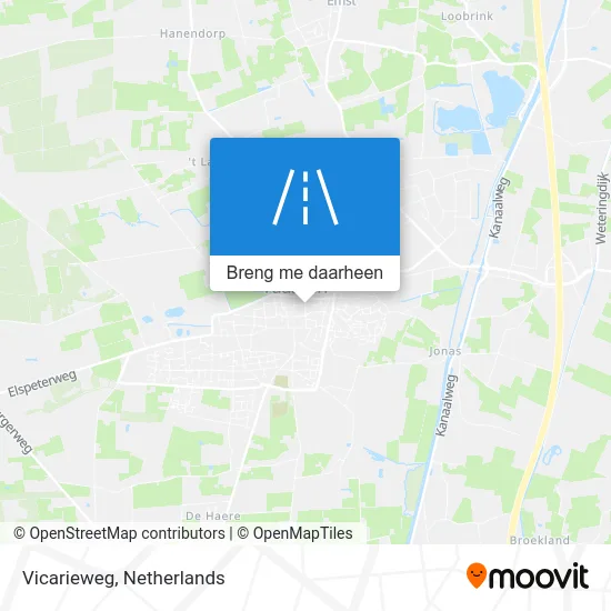 Vicarieweg kaart
