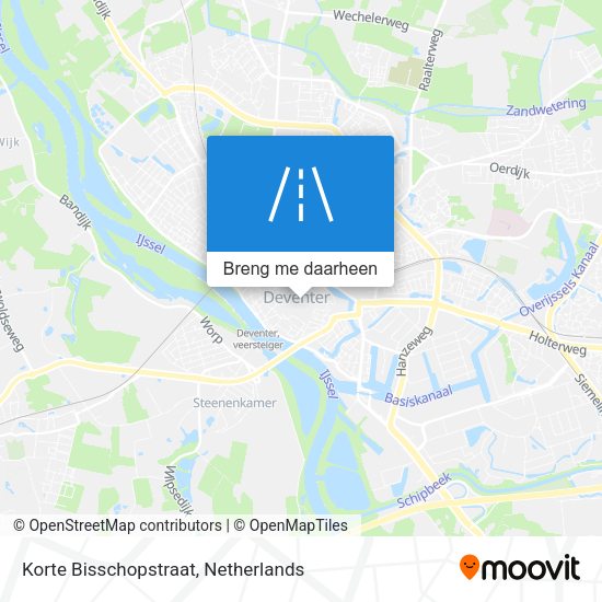 Korte Bisschopstraat kaart