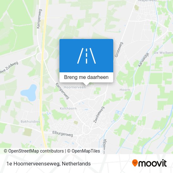 1e Hoornerveenseweg kaart