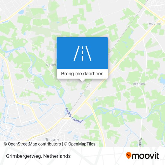 Grimbergerweg kaart