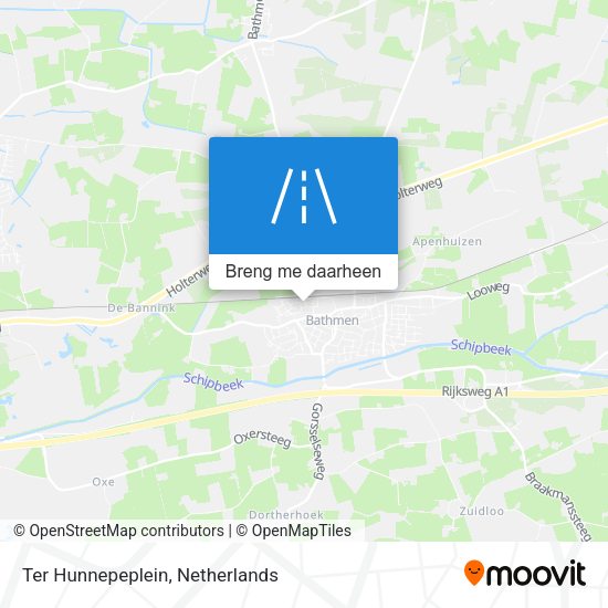 Ter Hunnepeplein kaart