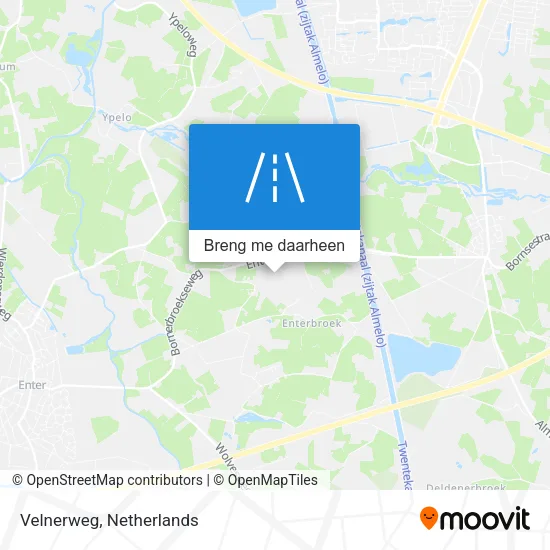 Velnerweg kaart