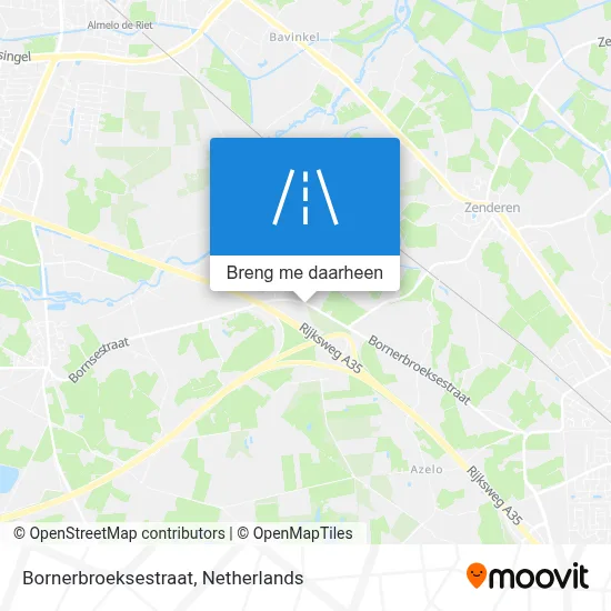 Bornerbroeksestraat kaart