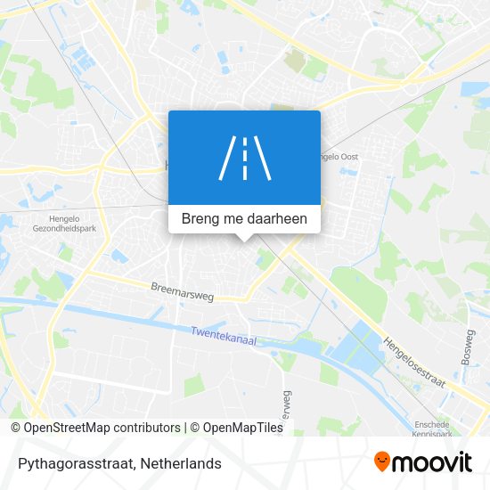 Pythagorasstraat kaart