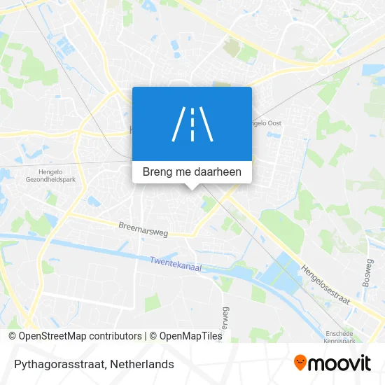 Pythagorasstraat kaart