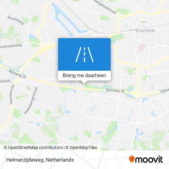 Helmerzijdeweg kaart