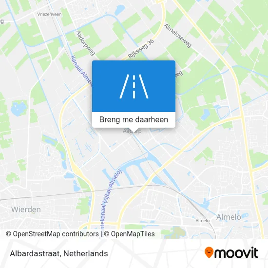 Albardastraat kaart