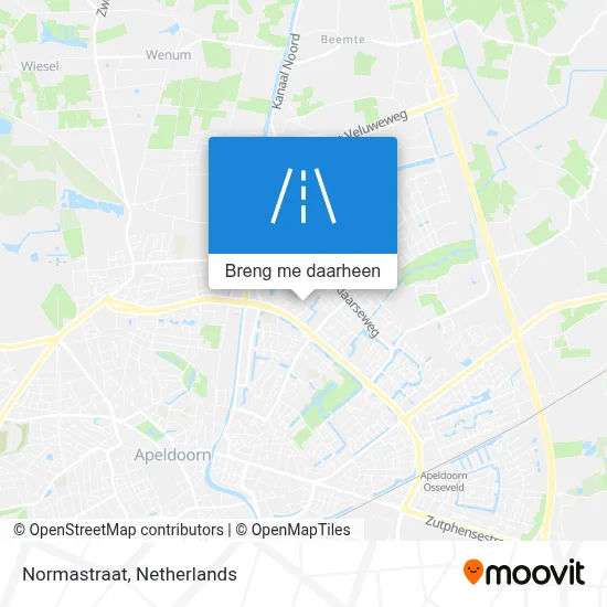 Normastraat kaart