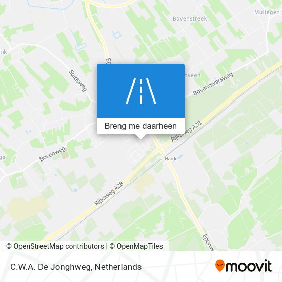 C.W.A. De Jonghweg kaart