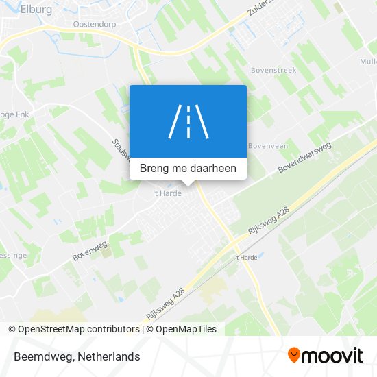 Beemdweg kaart