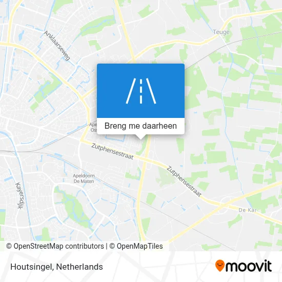 Houtsingel kaart