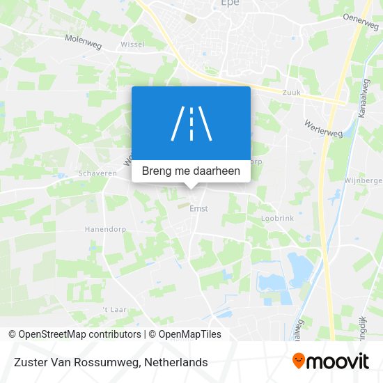 Zuster Van Rossumweg kaart