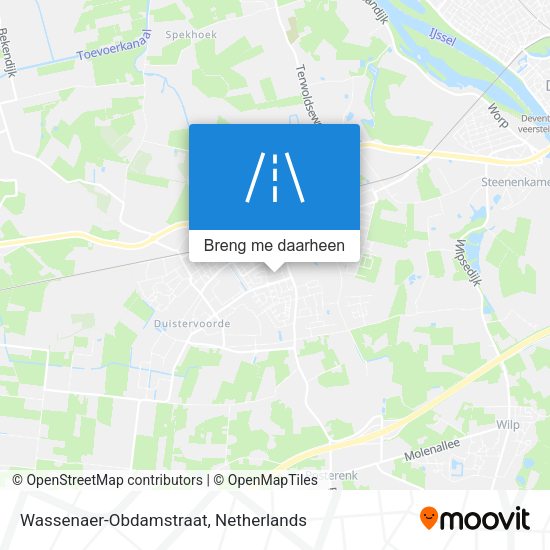 Wassenaer-Obdamstraat kaart