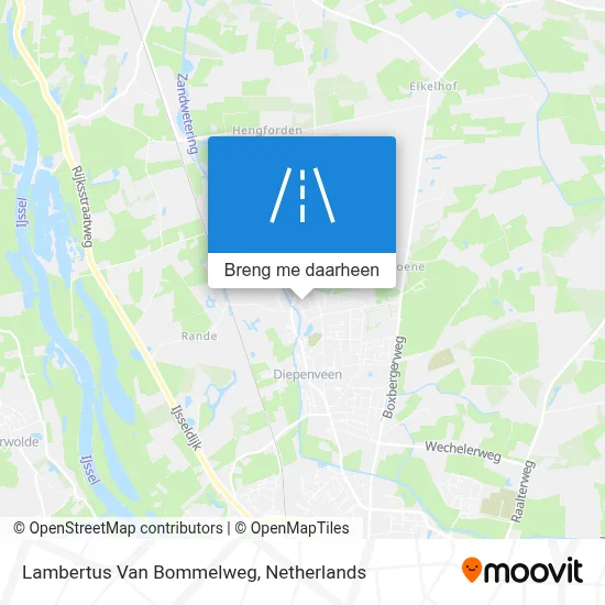 Lambertus Van Bommelweg kaart