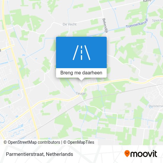 Parmentierstraat kaart