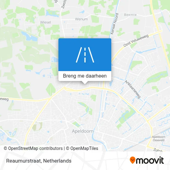 Reaumurstraat kaart