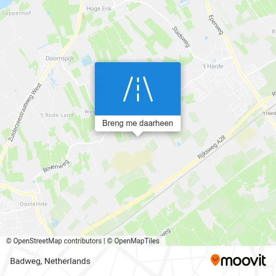 Badweg kaart