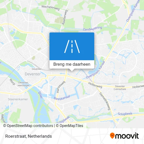Roerstraat kaart