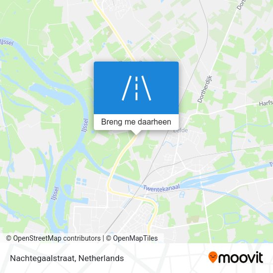 Nachtegaalstraat kaart