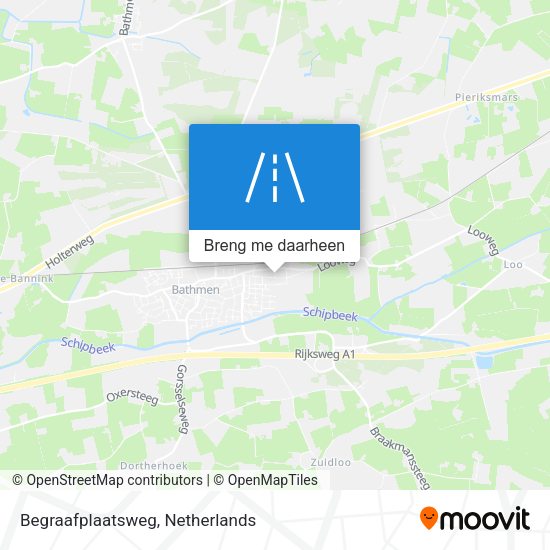 Begraafplaatsweg kaart