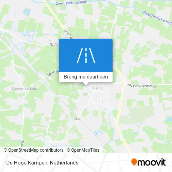 De Hoge Kampen kaart