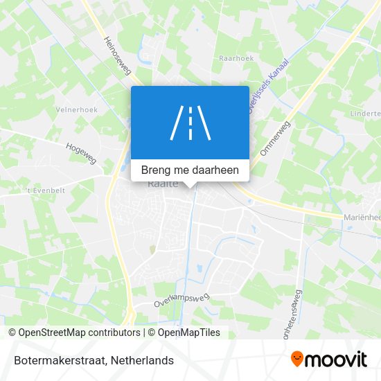 Botermakerstraat kaart