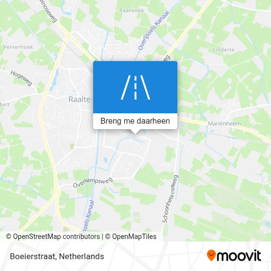Boeierstraat kaart