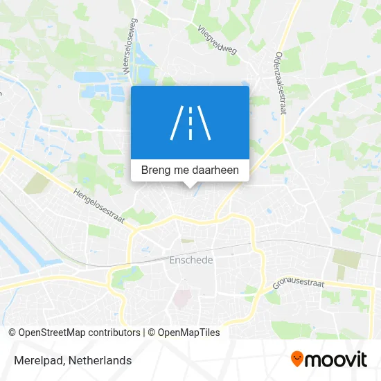 Merelpad kaart