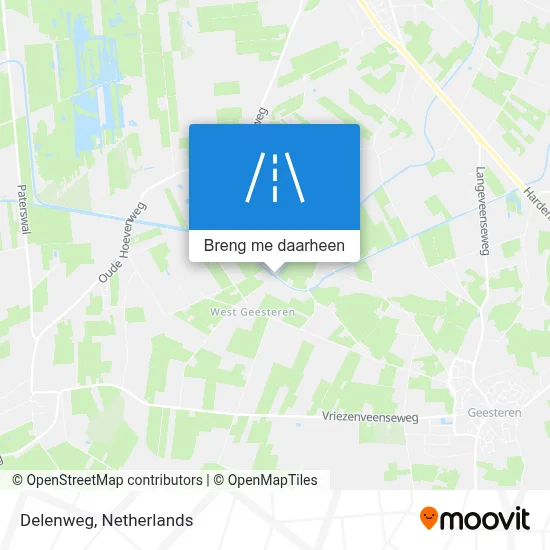 Delenweg kaart
