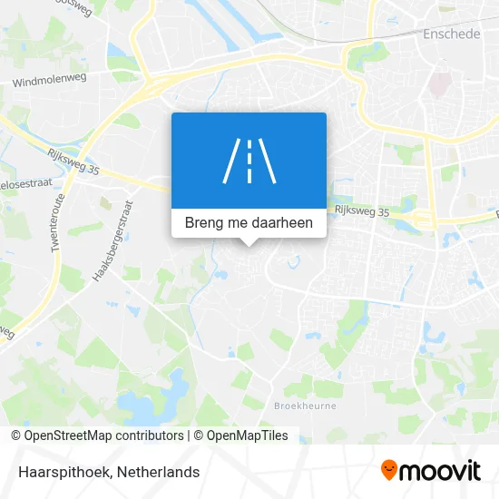 Haarspithoek kaart
