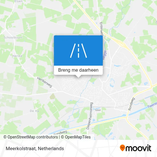 Meerkolstraat kaart