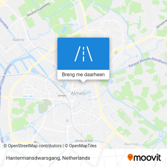 Hantermansdwarsgang kaart