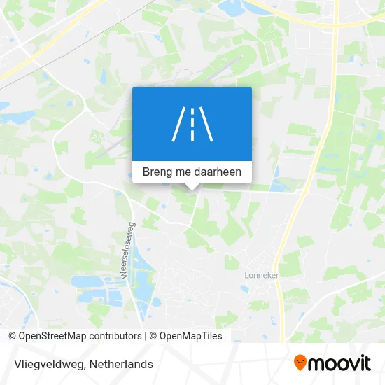 Vliegveldweg kaart