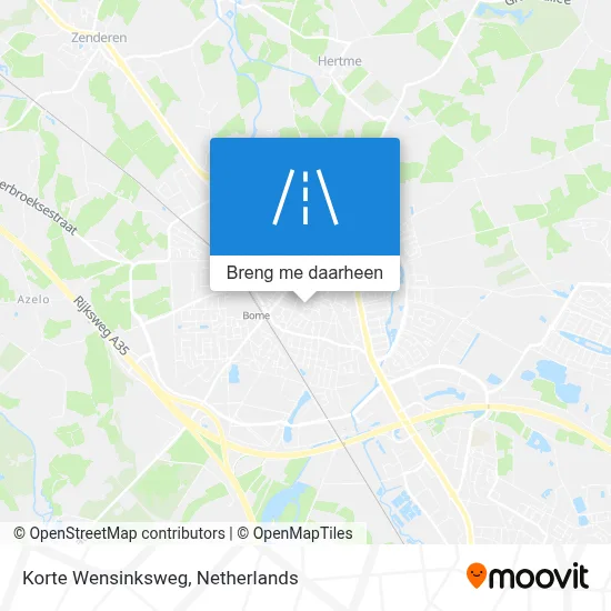 Korte Wensinksweg kaart