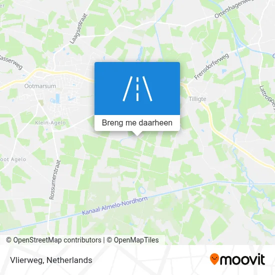 Vlierweg kaart
