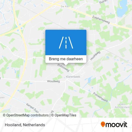 Hooiland kaart