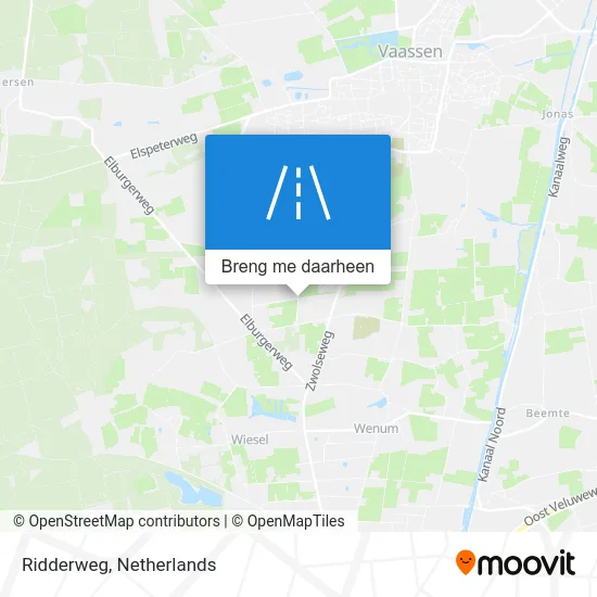 Ridderweg kaart