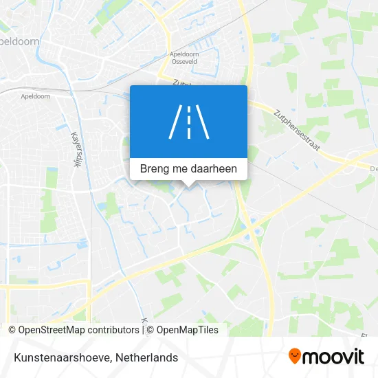 Kunstenaarshoeve kaart