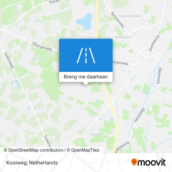 Kooiweg kaart