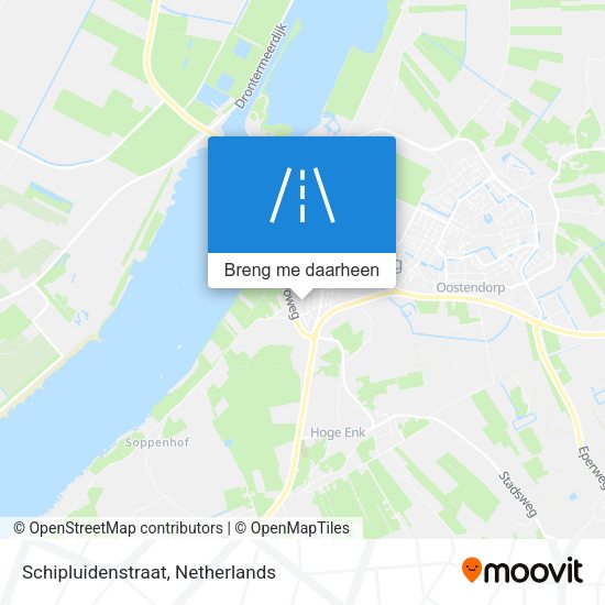 Schipluidenstraat kaart