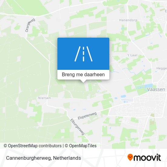 Cannenburgherweg kaart