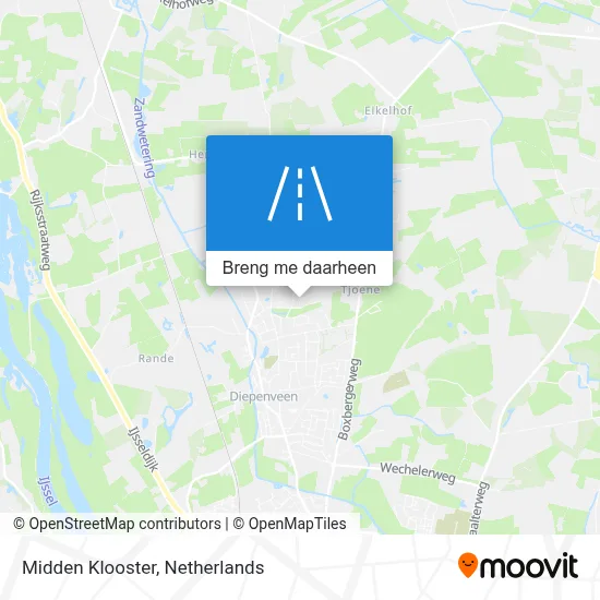 Midden Klooster kaart