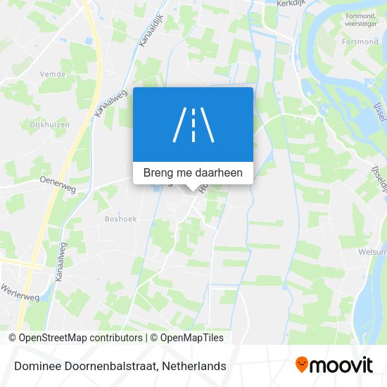 Dominee Doornenbalstraat kaart