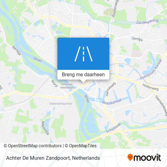 Achter De Muren Zandpoort kaart