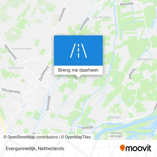 Evergunnedijk kaart