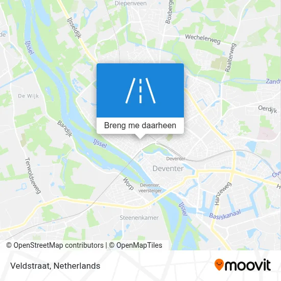Veldstraat kaart