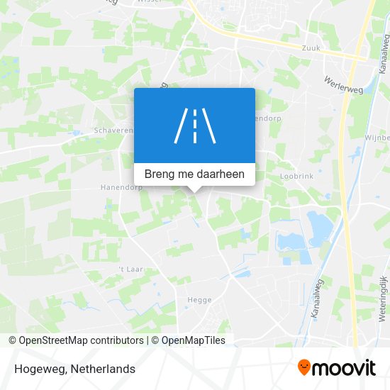 Hogeweg kaart